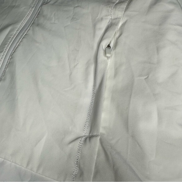 Lululemon Athletica Zip up white jacket / running / breathable holes Size 8 - Picture 16 of 16
